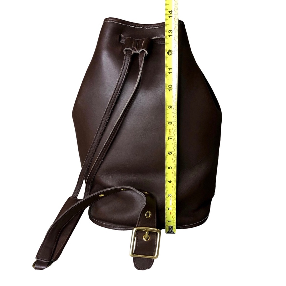 Vintage COACH Mahogany Glove Tanned Leather Sling Backpack Shoulder Bag 9929 - Picture 10 of 16